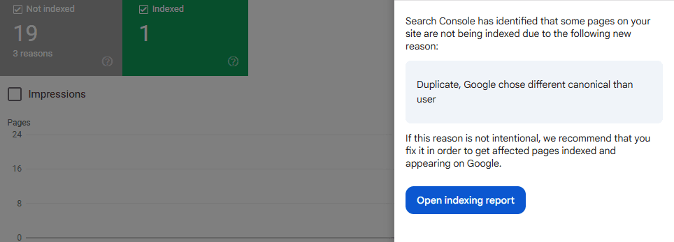 GSC indexing before migration